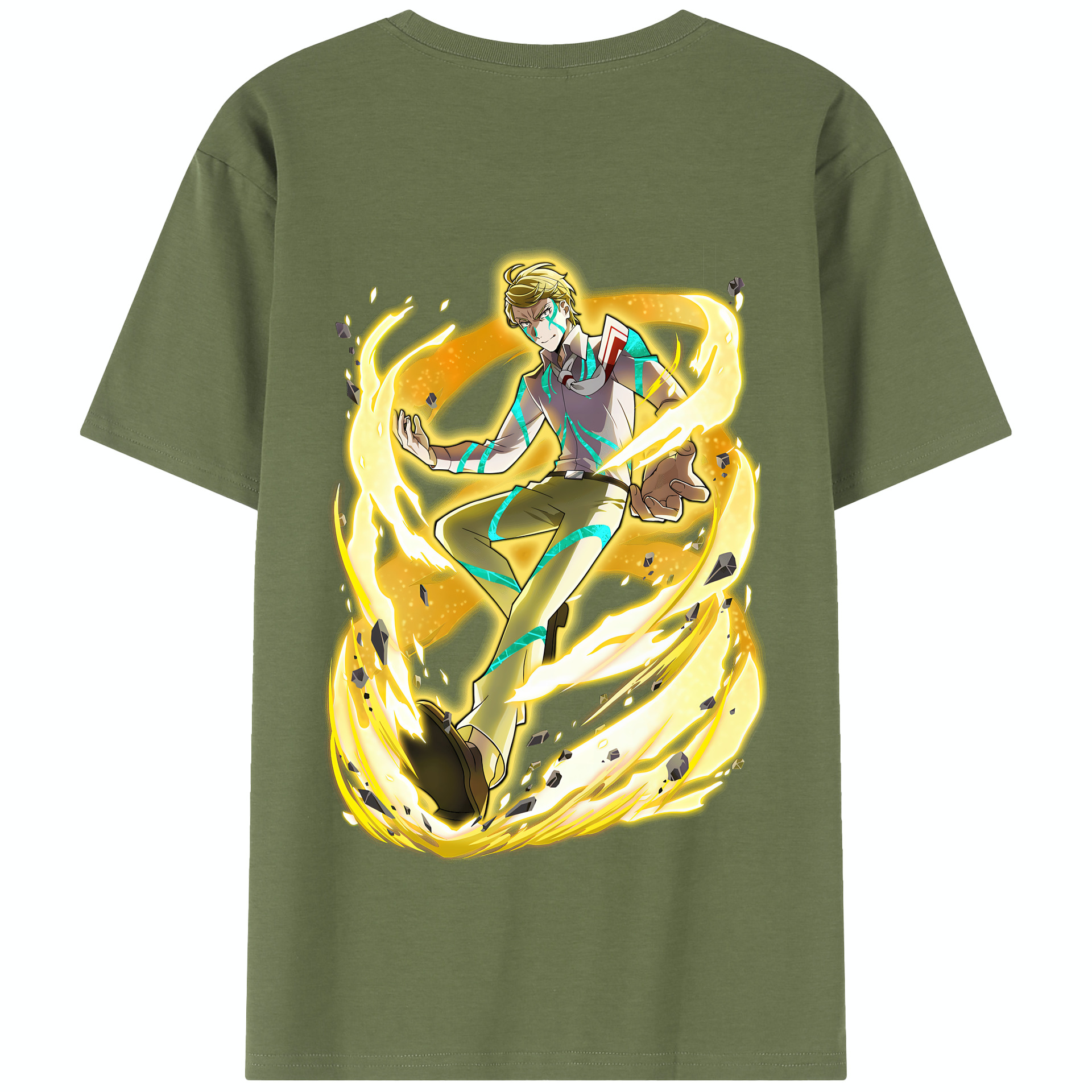 （画像用） 文豪ストレイドッグス Bungo Stray Dogs 綿100％半袖Tシャツ（背面プリント）